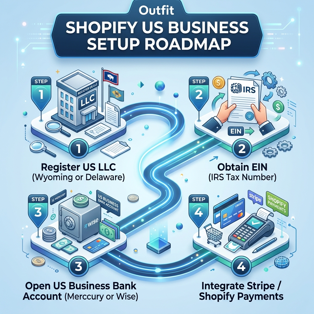 US company setup for Shopify and Stripe financial integration roadmap