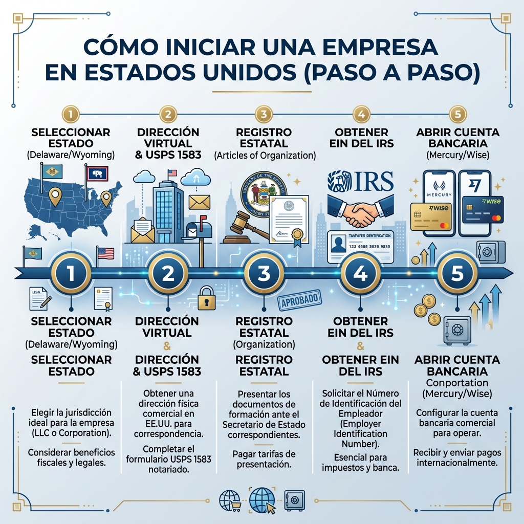 Cómo crear una empresa en EE. UU. Guía Detallada
