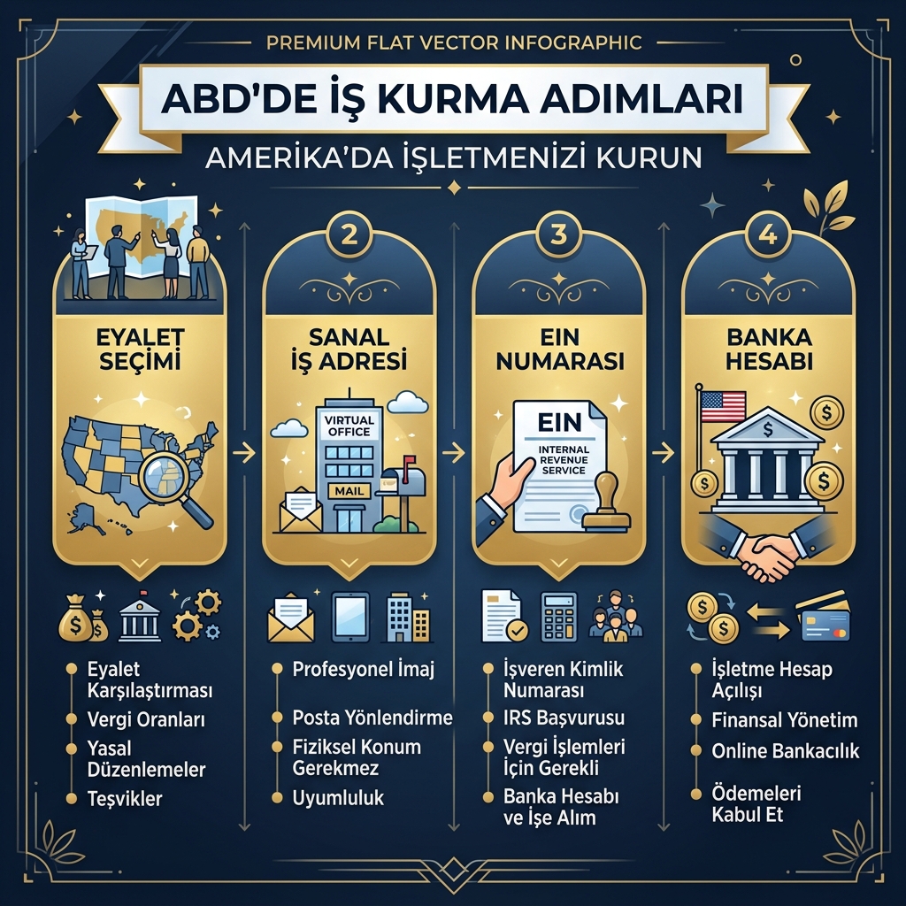 Amerika'da şirket tescili ve EIN alım süreçleri